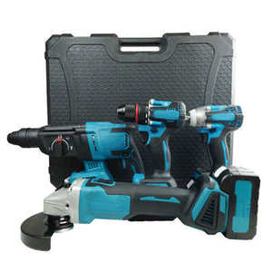 Kit de Herramientas Eléctricas con Taladro Inalámbrico sin Escobillas OEM de Alto Rendimiento, Alta Calidad, Velocidad Variable y Batería de Litio - Product Image 2