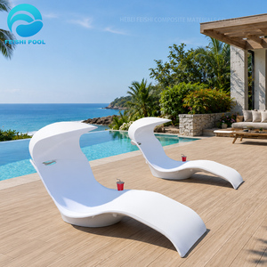 <span class=keywords><strong>Tumbona</strong></span> Moderna de Fibra de Vidrio FRP para Piscina, Silla de Playa, Cama Solar para el Agua, <span class=keywords><strong>Tumbona</strong></span> para el Borde de la Piscina - Product Image 5