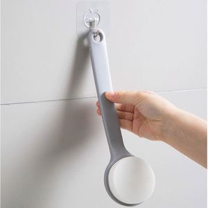 Hot Sale Back Scrubber Bathroom Shower Body Brush Long Handle Exfoliating Bath <b>Sponge</b> - Product Image 4
