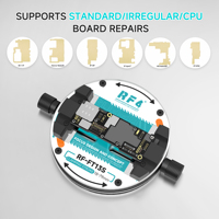 RF4 RF-FT12/RF-FT13S Perlengkapan Perbaikan Motherboard Ponsel Universal Penjepit Stabil Rotasi 360 untuk Papan PCB/CPU Logam