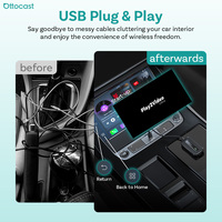 Adaptateur portable Ottocast CarPlay Android Auto 2+16G Bluetooth 5.4 Garantie 1 an pour voitures universelles Vente en gros pour concessionnaires