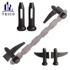 Hebei TRICO-Accesorios de moldura de aluminio, cabeza redonda, Pin, cuña curvada, cuña recta para construcción