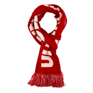 Syal Jacquard dicetak dengan Logo kustom syal Promosi rajutan akrilik untuk warna ukuran yang dapat disesuaikan - Product Image 2