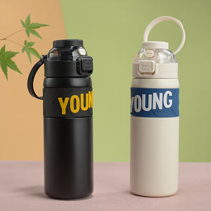 กระติกน้ำกีฬาสำหรับเด็ก วัสดุสแตนเลส 304 ใช้ซ้ำได้ พกพาสะดวก เหมาะสำหรับนักเรียน ใช้กลางแจ้ง - Product Image 4