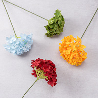 Fleur artificielle en soie, arrangement de 72 hortensias à tige unique, de luxe, pour décoration B&B, accessoire photo, décoration de mariage et de maison