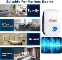 Répulsif Électrique Anti-Nuisibles Ultrasonique pour Intérieur, Sûr pour Humains et Animaux, Cible Moustiques, Insectes et Araignées, Utilisation en Extérieur