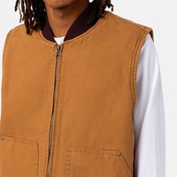 Gilet sans manches en toile de canard lourd personnalisé pour hommes