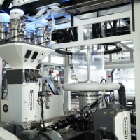 Machine de soufflage de film ABC à 3 couches en co-extrusion LDPE/HDPE/LLDPE avec moteur de marque Siemens pour la fabrication de films d'emballage industriels