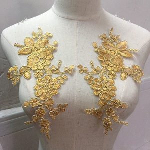 Bán buôn vàng ren hoa đính cặp cho một dòng Dresses lt2604a - Product Image 1