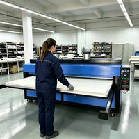 Machine de sublimation à transfert thermique à grande vitesse, à double cylindre, à poste unique, 130*250cm, avec système de tirage