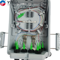 YIPU-caja de terminación de fibra óptica con adaptadores HW, caja de distribución de fibra óptica de red, 16 núcleos, OEM, fábrica