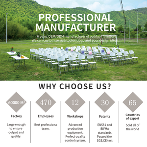 <span class=keywords><strong>Table</strong></span> <span class=keywords><strong>rectangulaire</strong></span> en HDPE étanche pour 10 <span class=keywords><strong>personnes</strong></span> pour banquets en plein air - Product Image 5