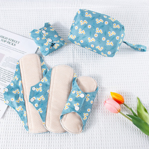 MP-2 网状可水洗有机彩色棉质卫生巾五件套月经垫混合装 - Product Image 6