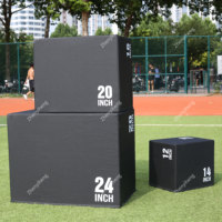Approvisionnement d'usine en bois Plyo Box Gym Fitness Ensembles Équipement d'entraînement Sports Plyometric Boxes