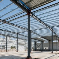 Structure en acier, hall industriel, ossature métallique, bâtiment préfabriqué