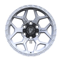 Rines de Aleación de Aluminio Personalizados de 17 y 18 Pulgadas 8.5J PCD 6x139.7 ET 0mm -12mm 12mm 4x4 Estilo Beadlock en Blanco Mate
