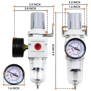 Unidad de Tratamiento de fuente neumática AW2000-02 G1/4, compresor de aire, regulador de filtro de aire