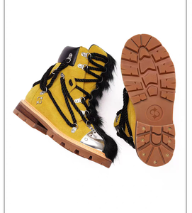 Preventa de las Nuevas Botas Mohawk Mardi con Cordones Estilo Crazy Lace-up. Zapatos de Plataforma de Piel Sintética de Caña Alta, Diseño Original de Moda para Invierno - Product Image 3