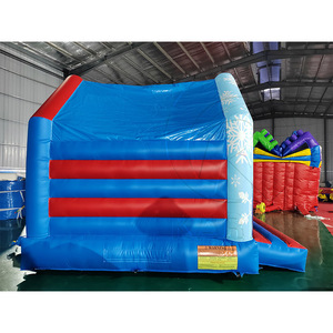 Castillo Inflable Personalizado con Logotipo, Color Azul, para Niños Pequeños, Casa de Brinco Inflable, Castillo Inflable Comercial - Product Image 4