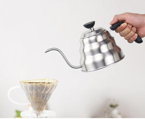 Coffee <b>Kettle</b> Japanese Cloud Hand Coffee <b>Pot</b> Stainless Steel Gooseneck <b>Tea</b> Coffee Drip <b>Kettle</b> With Temperature Display - Product Image 4
