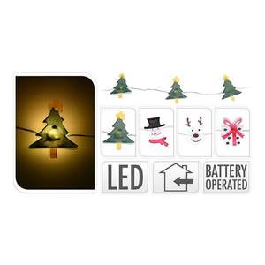 Ghirlanda decorativa a batteria con 20 LED fissa, ideale per decorazioni interne ed esterne in celebrazioni e - Product Image 1
