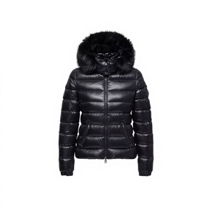 Wholesale Warm Thicken Full Zip up Custom Fleece Down <b>Jacket</b> Winter Plain Quilted Hooded Outwear Puffer <b>Jackets</b> for <b>Men</b> - Product Image 1