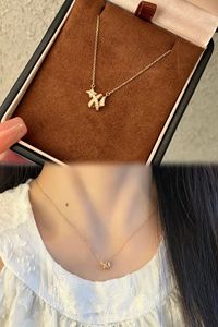 Xinfly Luxury 18K Gold Diamond Necklace Natural Gemstone with White <b>Shell</b> Owl Heart Star Gourd Lovely Party Gift - Product Image 5