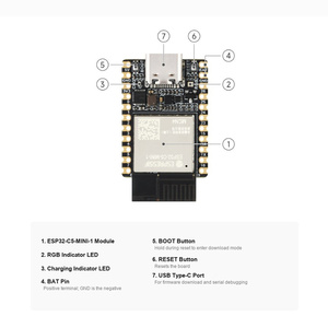 ESP32-C5 บอร์ดพัฒนา Wi-Fi 6 แบบดูอัลแบนด์ ESP-IFD บอร์ดโมดูลที่เข้ากันได้กับ Arduino สำหรับการสร้างต้นแบบ IoT - Product Image 3