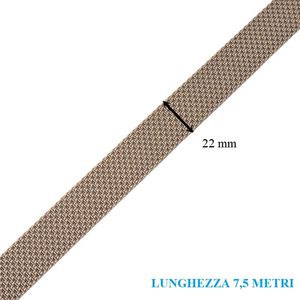Correa para persianas enrollables de 22 mm x 7,50 m, gris, cordón súper resistente para persianas y contraventanas - Product Image 2