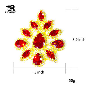 Apliques de diamantes de imitación de flores de cristal brillante perfectos para vestidos de noche de baile y vestido de diamantes de imitación y apliques de diamantes de imitación - Product Image 5