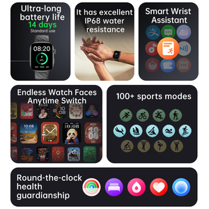 Montre connectée AMOLED 1,93 pouces, service OEM, cadran personnalisé, logiciel de marque, rapport écran 78 %, batterie 350 mAh, GTS8 PRO, répondre aux appels - Product Image 2
