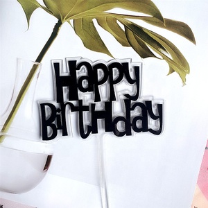ECCOBELLA Decorazioni per Torte in Acrilico a Doppio Strato, Spessore 2,1mm, Fatte a Mano, Colori Caramella, per Feste di Compleanno - Product Image 2