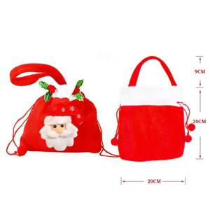 Hot Sale Wholesale Festival Performance Wear Props Santa Claus Accessories Hat Beard Bell Gift Bag Christmas Decorations - Product Image 2