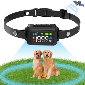Valla eléctrica inalámbrica GPS para perros, fuerza de advertencia ajustable, <span class=keywords><strong>Collar</strong></span> de choque del sistema de cerca para perros, sistema de contención de perros - Product Image 1