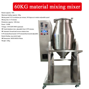 Mezclador de Tambor Rotatorio para Alimentos, Agitador para Ingredientes Secos, Mini Mezcladora de Especias para Uso en Laboratorio, Equipo de Mezcla - Product Image 3