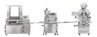 Nouvelle machine automatique 220V pour enrober les biscuits et les cookies aux pépites de chocolat, haute productivité, commande tactile, grande capacité