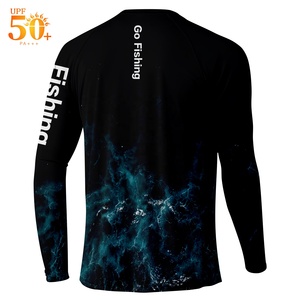 T- Shirt da pesca all'aperto asciuga rapidamente camicie da pesca manica lunga protezione UV stampa digitale traspirante <span class=keywords><strong>uomo</strong></span> camicia da pesca - Product Image 4