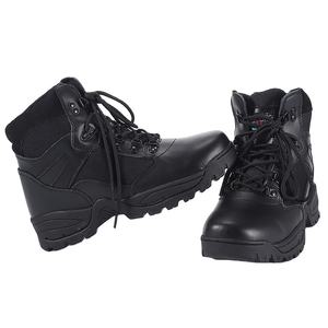 Botas Tácticas de Tobillo HBP05 de Cuero Negro para Senderismo en el Desierto y Entrenamiento en la Montaña - Product Image 2