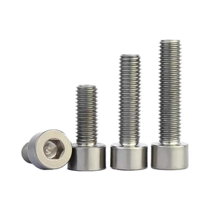 Tête de coupe à vis en acier inoxydable 304/316 titane GB70.1 avec finition lisse cylindrique et hexagonale pleine et demi-dent - Product Image 2