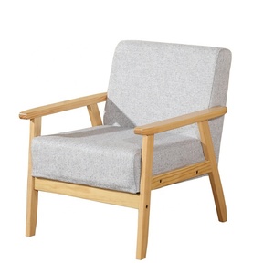 Sofá Individual Convertible de Madera Moderno con Relleno de Esponja para Sala de Estar, Últimos Diseños - Product Image 4