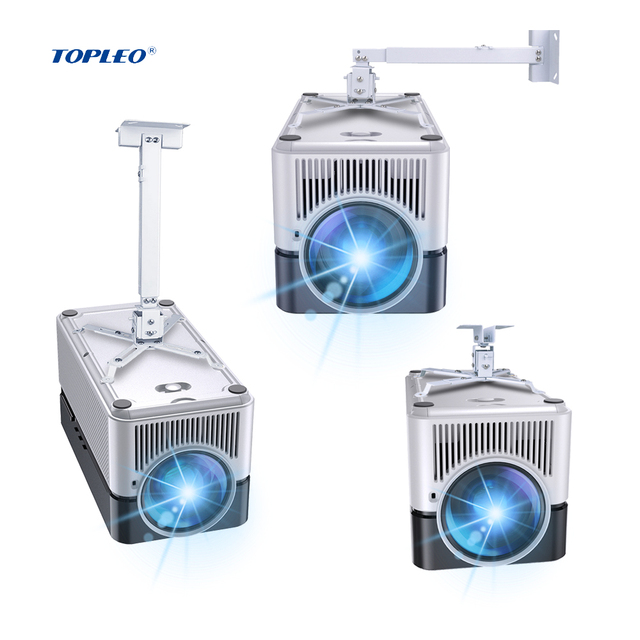 Topleo Hy450 900 Ansi Portable Projector Mounts Telescopic Ceiling and Wall Mount Tripod Stand Easy Installation