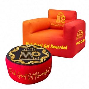 Customized <b>Inflatable</b> Branding Seat Air Couch for Outdoor Advertising Promotion Exhibition Trade Show Booth Seating with Bag - Product Image 5