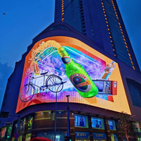 Pantalla LED para Exteriores Resistente al Agua, HD, 3D sin Gafas, P5 P6 P8 P10, Panel de Señalización Digital, Fácil Instalación, Video Wall