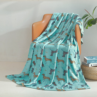 FY Factory Direct GRS Certifié 100% Polyester Couvertures de Compagnie Aérienne Durabilité EASA CS-25 Conforme Solide Motif Tricoté Tissus