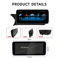 Para Mercedes-Benz Clase C W204/C204 2011-2014 NTG4.5 10.25 Android13 8-Core 8+128GB CarPlay Inalámbrico Android Auto GPS IPS DSP 4G