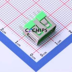 916-362A1094Y10210 USB Connector Through hole Component (THT) Connector Type-A USB 2.0 Female Through Hole - Product Image 1