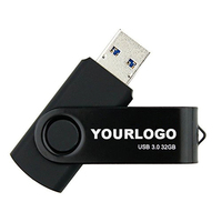 Clé USB rotative à 360 ° avec logo couleur personnalisable Clé USB