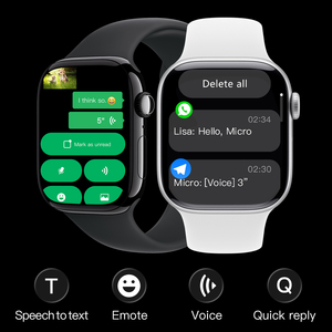 Reloj inteligente S12Pro IP68 resistente al agua, con función de chat multicanal, chat de voz sin conexión, ChatGPT, NFC, llamadas Bluetooth, monitor de salud y actividad física. - Product Image 2