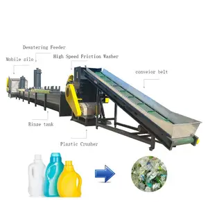 Machines automatiques de recyclage de plastique PP PE PET HDPE Machine de recyclage de plastique 3 en 1 pour le plastique