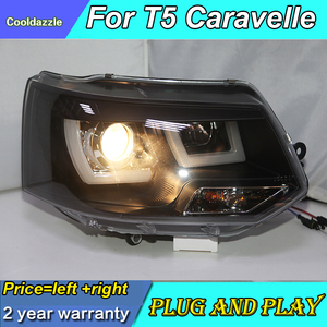 Per <span class=keywords><strong>Volkswagen</strong></span> <span class=keywords><strong>T5</strong></span> Caravelle Multivan LED faro nero alloggiamento 2011-2014 anno JY - Product Image 2